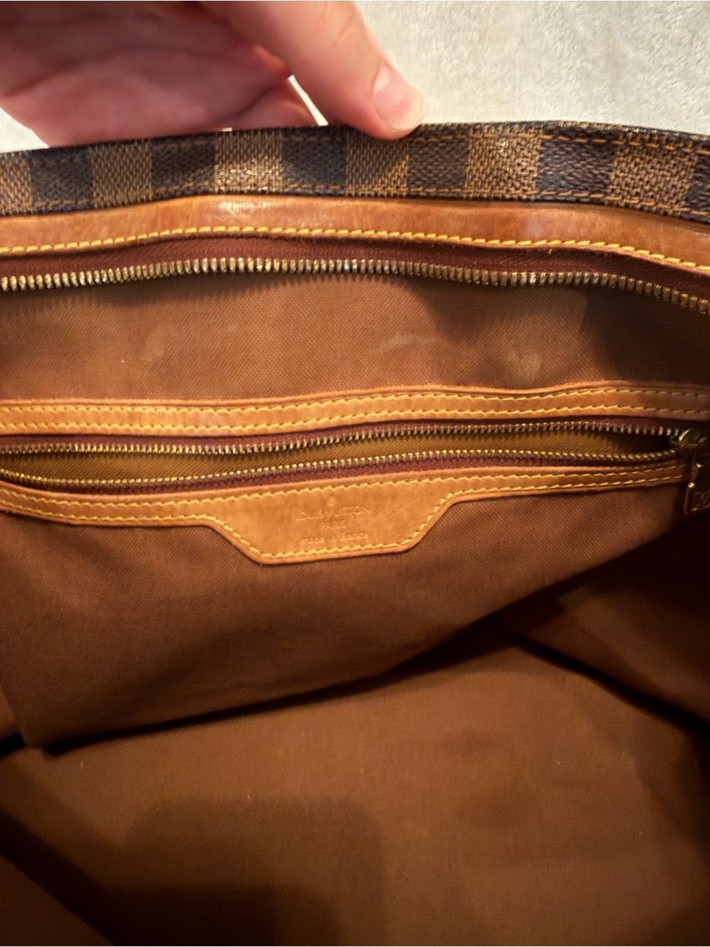 Vintage Louis Vuitton Columbine Tote Bag in the Damier Ebene canvas - Picture 8 of 9